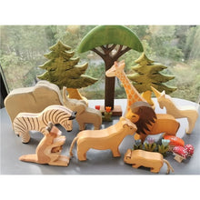 Load image into Gallery viewer, Colorful Wooden Animal Stacking Blocks - Forest & Safari Toys