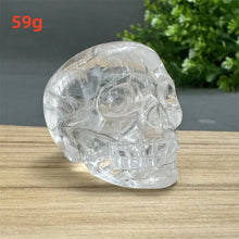 Load image into Gallery viewer, Natural White Quartz Crystal Skull Statue