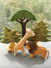 Load image into Gallery viewer, Colorful Wooden Animal Stacking Blocks - Forest & Safari Toys