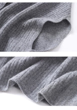 Load image into Gallery viewer, 100% Wool Oversized Knitted Poncho Shawl
