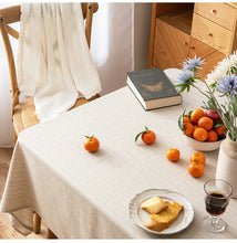Load image into Gallery viewer, Retro Striped Cotton Linen Tablecloth