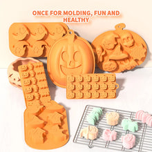 Load image into Gallery viewer, Halloween Silicone Molds - Pumpkin, Bat, Skull, Ghost Shapes