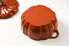 Load image into Gallery viewer, Pumpkin Enameled Cast Iron Dutch Oven - 1.9L Non-Stick Casserole Dish