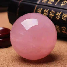 Load image into Gallery viewer, Natural Pink Crystal Quartz Polished Ball - Reiki Healing Sphere