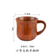 Load image into Gallery viewer, Wood Handle Cups Beer Tea Coffee Milk Water Cup Kitchen Bar Drinkware for Kitchen Coffee Mug