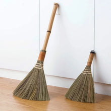 Load image into Gallery viewer, Natural Wood Broom & Dustpan Set