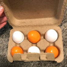 Load image into Gallery viewer, Kids 3/6pcs Wooden Artificial Egg Set Easter DIY Toy Wooden House Game Kitchen Egg Toys Early Education Food Toys for Children
