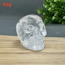 Load image into Gallery viewer, Natural White Quartz Crystal Skull Statue