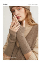 Load image into Gallery viewer, 100% Cashmere Fingerless Gloves