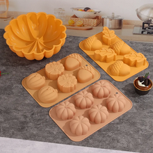 Load image into Gallery viewer, Pumpkin & Nut Leaves Silicone Baking Mold