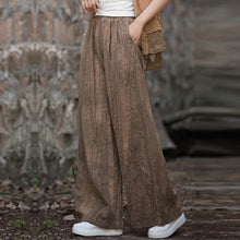 Load image into Gallery viewer, Vintage Linen Casual Wide Leg Pants