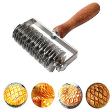 Load image into Gallery viewer, Stainless Steel Lattice Cutter Roller - Pastry & Pizza Dough Wheel