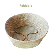Load image into Gallery viewer, Seaweed Wicker Basket Rattan Hanging Flowerpot  Dirty Clothes    Storage    WF1015