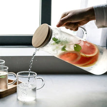 Load image into Gallery viewer, 1000ML/1500ML Thick Glass Kettle with Bamboo Lid & Filter
