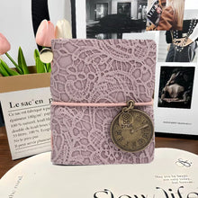 Load image into Gallery viewer, Mini Leather Pocket Notebook - Portable Retro Sketchbook & Daily Planner