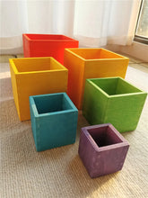 Load image into Gallery viewer, Wooden Rainbow Arch Stacking Blocks & Peg Dolls