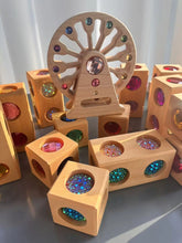 Load image into Gallery viewer, Kids 3D Acrylic Crystal Gem Wooden Blocks