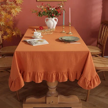 Load image into Gallery viewer, Flounce Cotton Tablecloth