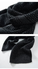Load image into Gallery viewer, Men Winter Wool Cashmere Knitted Scarf Coarse Needle Texture Thick Neck Warmer Christmas Present Unisex Accessories 170*25 Traf