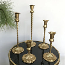 Load image into Gallery viewer, Retro Iron Golden Bronze Candle Holders - European Style Table Decor