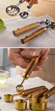 Load image into Gallery viewer, 4PCS Stainless Steel Measuring Spoons with Wooden Handle