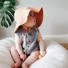 Load image into Gallery viewer, Baby SunHat Summer Boys Girls Bucket Hat Kids Cotton UV Travel Hats Child Big Brim Outdoor Beach Caps Fashion Casual Panama Cap