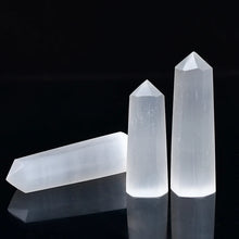 Load image into Gallery viewer, Selenite Tower, Natural, Six-Sided Point, 50–80mm