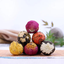 Load image into Gallery viewer, Top Grade Chinese Yunnan Puer Flower Shu Tea balls Cube Cake Original Ripe Briquette Pu Er Black Red Tee Puerh Gift