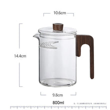Load image into Gallery viewer, Borosilicate Glass Teapot with Crescent Filter, 800ml
