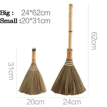 Load image into Gallery viewer, Natural Wood Broom & Dustpan Set