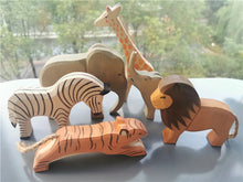 Load image into Gallery viewer, Colorful Wooden Animal Stacking Blocks - Forest & Safari Toys