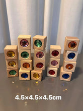 Load image into Gallery viewer, Kids 3D Acrylic Crystal Gem Wooden Blocks