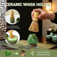 Load image into Gallery viewer, Matcha Whisk Set with Ceramic Bowl, 7 Pieces