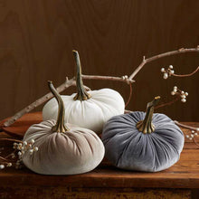 Load image into Gallery viewer, Handmade Velvet Pumpkin Decoration - S/M/L Sizes & Multiple Colors