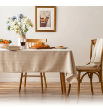 Load image into Gallery viewer, Retro Striped Cotton Linen Tablecloth