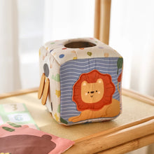 Load image into Gallery viewer, Montessori Toys Magic Cotton Animal Tissue Box Kids Finger Exercise Cloth Busy Box Toys Baby Educational Activity Sensory Game