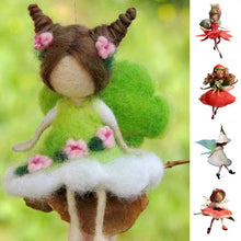 Load image into Gallery viewer, 1Set Little Fairy DIY Wool Needle Felting Material Package Wool Felt Dolls Craft Needle Felt Handcraft Unfinished Poked Set Gift