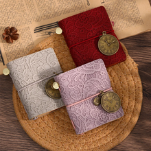 Load image into Gallery viewer, Mini Leather Pocket Notebook - Portable Retro Sketchbook & Daily Planner