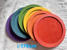 Load image into Gallery viewer, Sensory Wooden Montessori Toys Rainbow Pastel Sorting Bowls Dishes with Balls Acorns for Kids Play