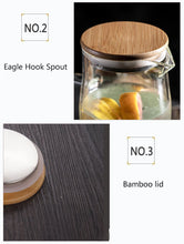 Load image into Gallery viewer, 1000ML/1500ML Thick Glass Kettle with Bamboo Lid & Filter