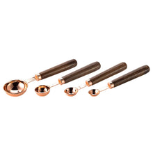 Load image into Gallery viewer, 4PCS Stainless Steel Measuring Spoons with Wooden Handle