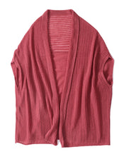 Load image into Gallery viewer, 100% Wool Oversized Knitted Poncho Shawl