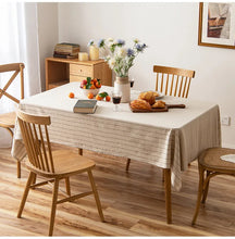 Load image into Gallery viewer, Retro Striped Cotton Linen Tablecloth