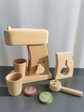 Load image into Gallery viewer, Montessori Wooden Coffee, Tea and Baguette Pretend Play Set