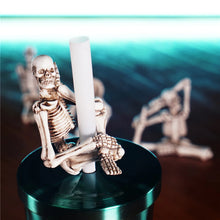 Load image into Gallery viewer, Mini Yoga Skeleton Figurines - 4Pcs Resin Desk Decor Set