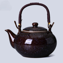 Load image into Gallery viewer, Large Ceramic Teapot with Top Handle and Infuser
