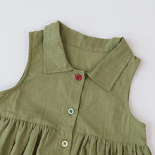Load image into Gallery viewer, Bear Leader New Solid Baby Girl Dress Cotton Button Kids Dresses Summer Princess Party Dress Toddler Girls Sundress Kids Clothes