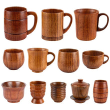 Load image into Gallery viewer, Wood Handle Cups Beer Tea Coffee Milk Water Cup Kitchen Bar Drinkware for Kitchen Coffee Mug