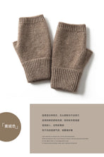 Load image into Gallery viewer, 100% Cashmere Fingerless Gloves