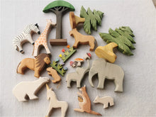 Load image into Gallery viewer, Colorful Wooden Animal Stacking Blocks - Forest & Safari Toys